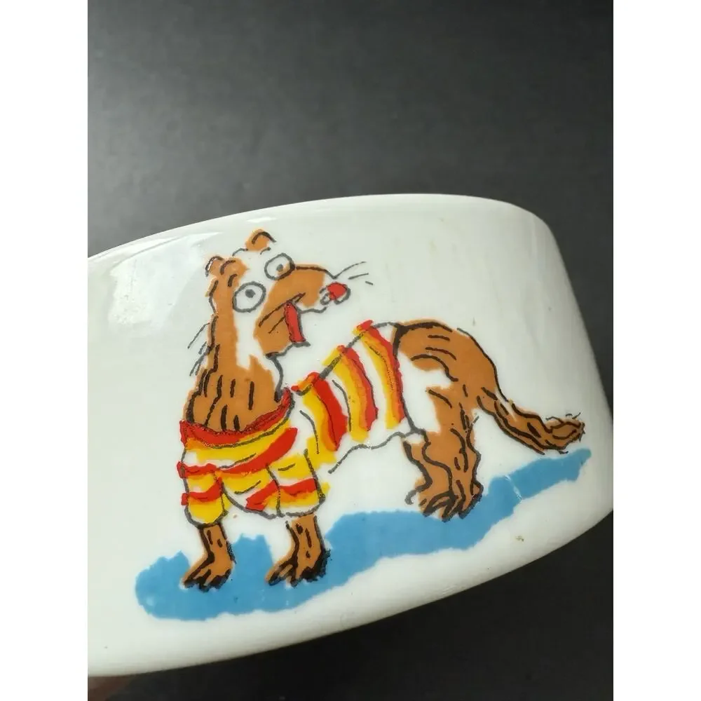 Cat Food Water Dish Ceramic The 24 Hour Ferret Debra Solomon Whimsycore